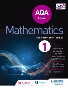 AQA A-level 数学教材下载！《AQA A-level Mathematics for A-level Year 1 and AS》