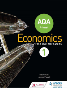 A-Level 牛津AQA考试局经济学教材下载《AQA A-Level Economics Book 1 》