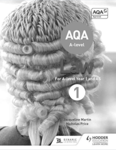 A-Level 牛津AQA考试局法律教材下载《AQA A-level Law Book 1: For A-level Year 1 and AS》 