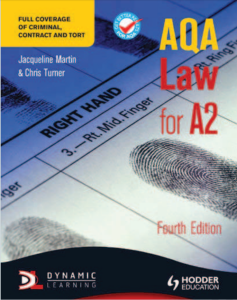 A-Level 牛津AQA考试局法律教材下载《AQA law for A2_Jacqueline Martin; Chris Turner; Denis Lanser》