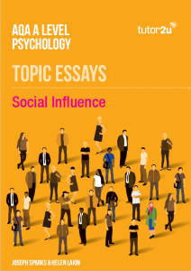 A-Level 牛津AQA考试局心理学教材下载《AQA A Level Psychology Topic Essays: Social Influence》