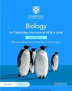 Alevel剑桥CAIE考试局生物教材下载《Cambridge International AS & A Level Biology Coursebook (Fifth Edition)》