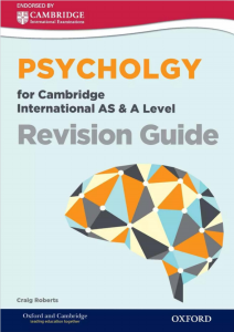 Alevel剑桥CAIE考试局心理学教材下载《Psychology for Cambridge International AS & A Level Revision Guide》