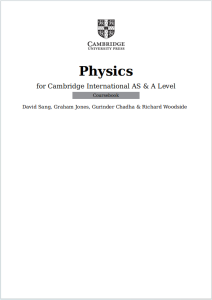 Alevel物理教材下载《Physics for Cambridge International AS & A Level Coursebook》